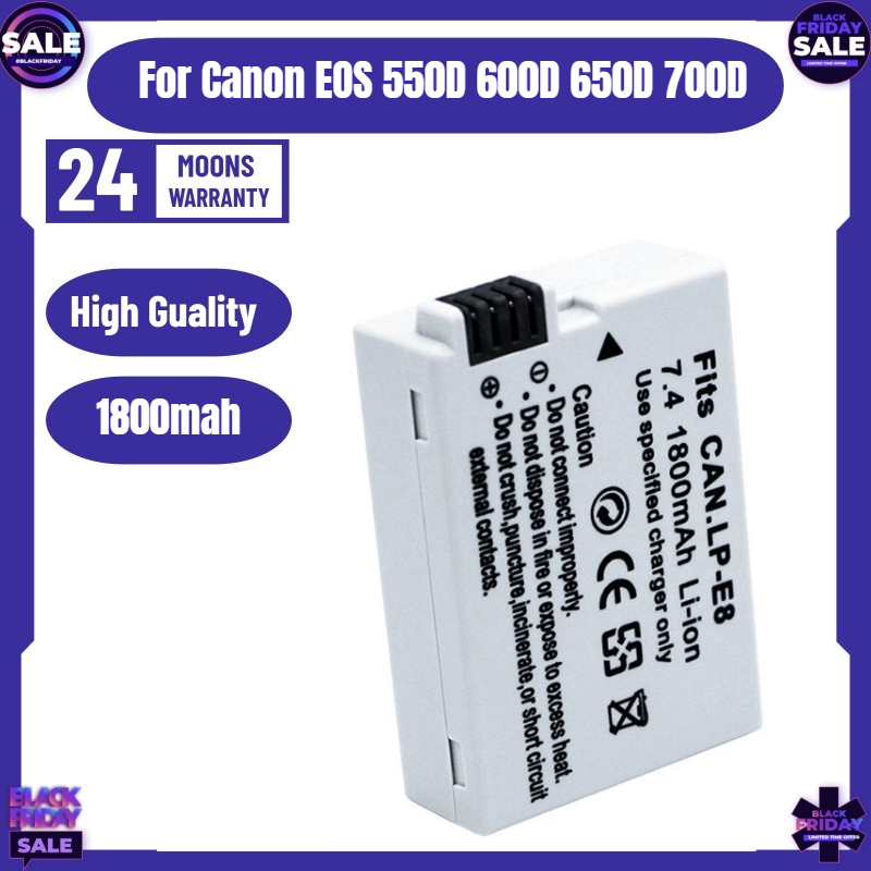 Drone Battery - แบตเตอรี่กล้องรุ่นใหม่ LP-E8 สำหรับ Canon EOS 550D