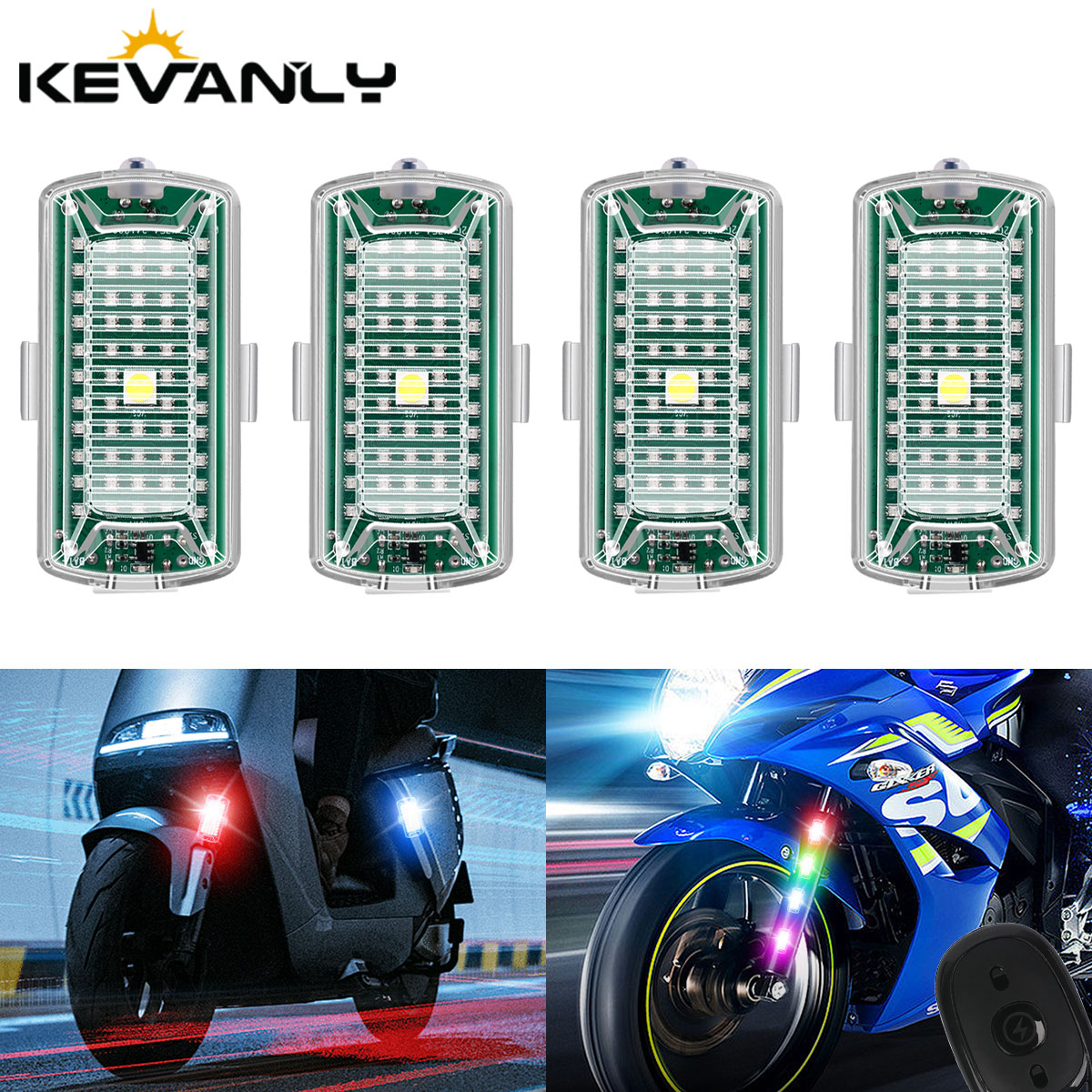 Drone Led Light - รีโมทคอนโทรลไร้สาย LED Strobe Light หลายโหมดแฟลชตัวบ่งชี้เครื่องบิน Strobe