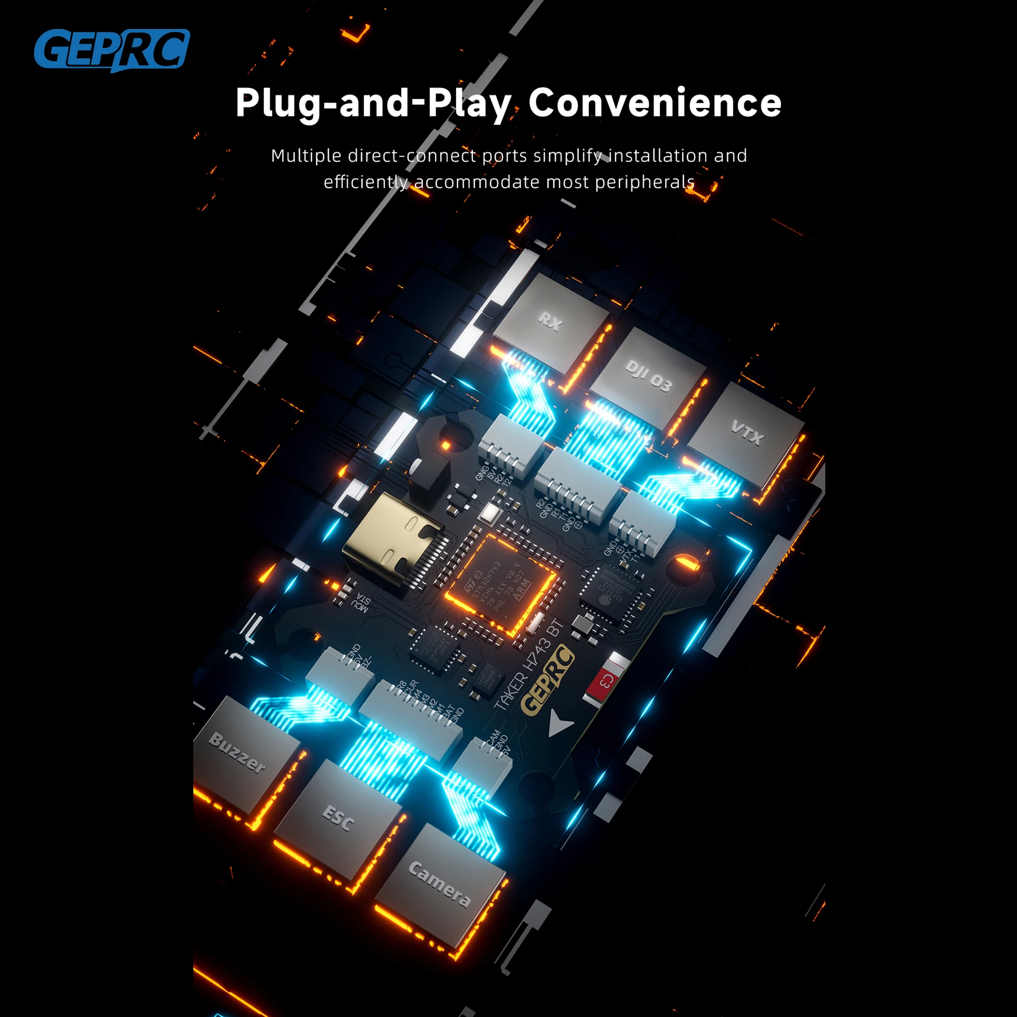 GEPRC TAKER H743 BT 32Bit 65A  - Drone Flight Controller บทวิจารณ์และราคา