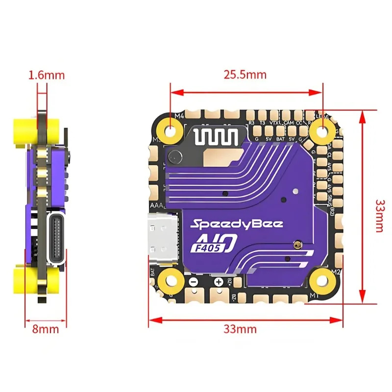 SpeedyBee F405 AIO Flight Cont - Drone Flight Controller บทวิจารณ์และราคา